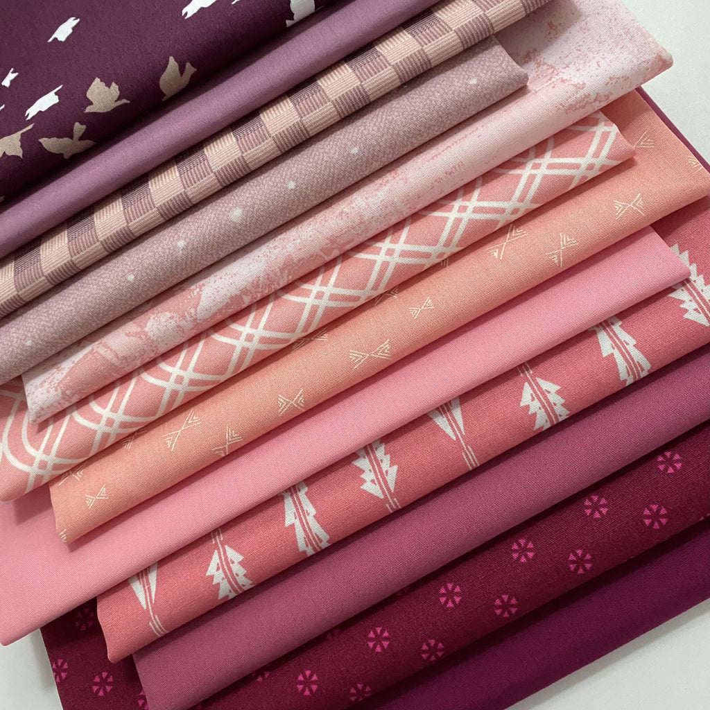 Plum Assignment Curated Bundle | Pink Purple Quilt Fabric | Various Art Gallery Fabrics and Designers