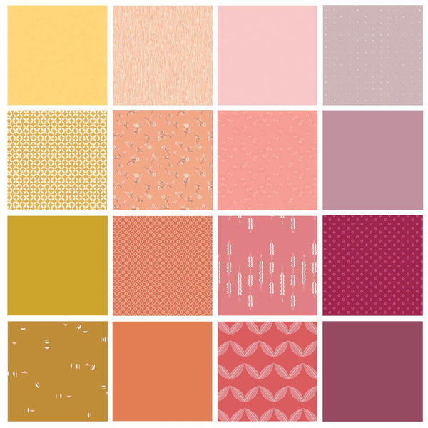 Warm Embrace Curated Quilt Bundle | Yellow Orange Pink Purple | Various AGF Designers and Collections