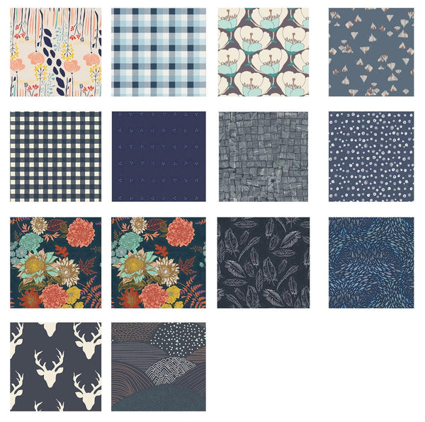 Navy Art Gallery Fabrics Scrap Bag | Various AGF Designers and Collections